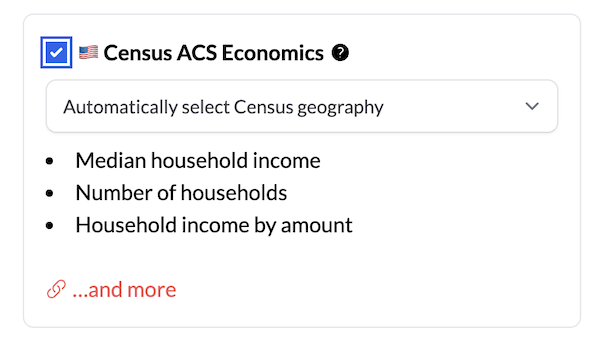 Economics geography select box