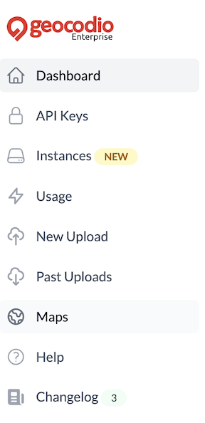 Screenshot of Enable Maps option