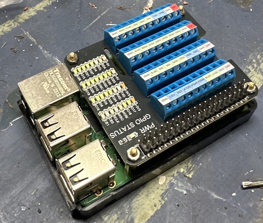 Raspberry Pi with a GPIO hat
