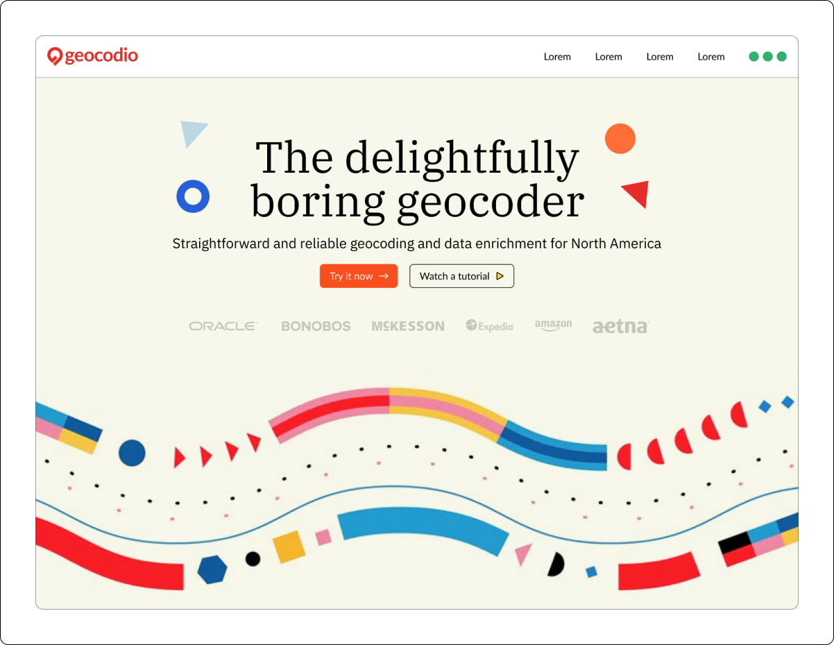 Geocodio redesign - early design 2