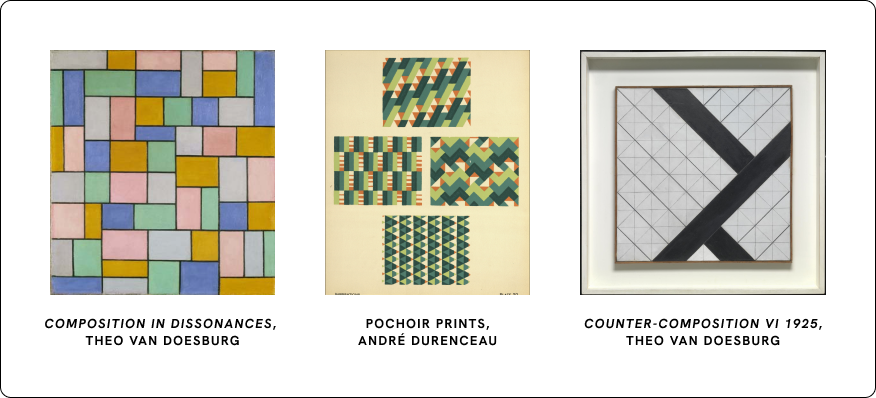 Design inspiration - Theo van Doesburg, André Durenceau