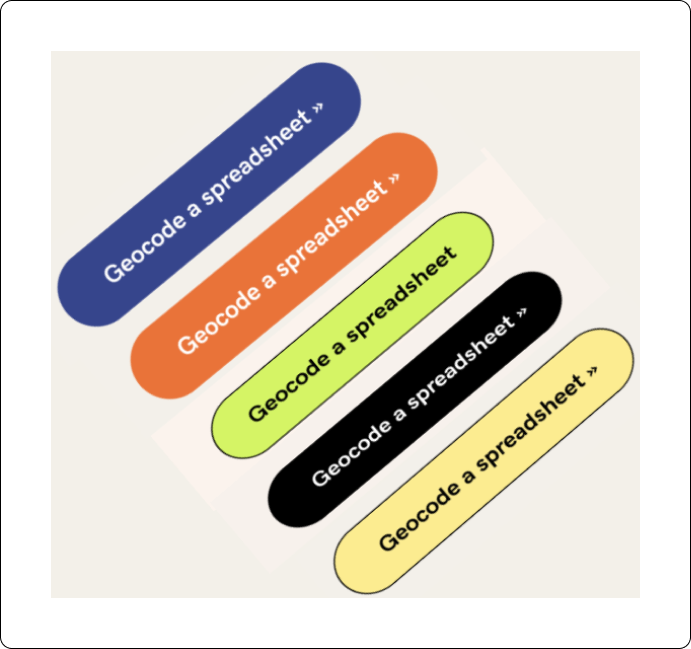 Geocodio redesign - button colors